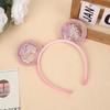 Explosões doce bola de pêlo headband headwear super bonito orelhas de urso headband transparente lantejoulas bonito headband fornecimento direto da fábrica