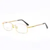 Danyang Gafas Nuevo Negocio Montura Completa Cuadrada Montura de Gafas para Hombre Montura de Metal Ultra Ligera Memoria Titanio Montura de Gafas