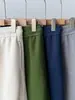 Pantalones deportivos casuales de pierna ancha con cordón de color contrastante ~ Caída natural, costura doble, cintura alta, corte tridimensional