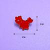 Insignia de la bandera china del Día Nacional, broche con texto del Sueño Chino, hebilla conmemorativa con ramillete de la bandera roja de cinco estrellas del viento nacional