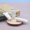 Tubo suave transparente de 5g para limpiador facial, acondicionador, tubo recargable de 5ML, tubo para gel de ducha, tubo de muestra
