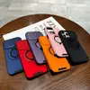 Capa de Celular Apple 18Promax com Suporte Magnético Rotativo para Iphone17 Olho Charmoso Janela de Empurrar 16 Cobertura Completa 15 Capa Protetora