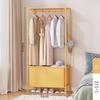 Ferro de Passar Doméstico Guarda-Roupa Simples Quarto Cabide Grande Simples Quarto de Aluguel com Cortina de Porta Cabide à Prova de Poeira Atacado