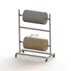 Rack de embalagem, suporte para plástico bolha, suporte para rolo de filme, suporte para caixa de papelão, suporte para material de embalagem com função de corte, prateleira de armazenamento de rolos de filme, organizador de rolos de filme