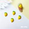 Manicura estilo japonés joyería de dibujos animados linda fruta tridimensional piña decoración de uñas manicura luminosa joyería pequeña mixta