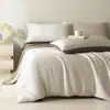 2026 60s Austriaco Lenzing Color Puro Dos Tonos Tencel Juego de Cuatro Piezas Satinado Conjunto para Dormir Desnudo