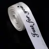 Cinta de poliéster con letras en inglés para empaque de cajas de regalo diy decoración de fiesta de cumpleaños pastel postre lazo