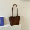 Bolso de Mujer con Patrón Tejido 2026 Nuevo de Moda Otoño Vintage Bolso Tote para el Trabajo Bolso de Hombro de Gran Capacidad Bolso Cubo