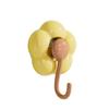 Gancho fuerte de flor ventosa gancho para toalla de baño inodoro sin perforación vacío adhesivo sin costuras con soporte de carga puerta baño