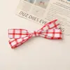Estilo Ins Coreano Doce e Fofo Pequenos Quadriculados Frescos Tecido Laço DIY Acessórios de Cabelo Feitos à Mão Sapatos Bolsas Acessórios de Vestuário