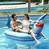 PVC inflable tiburón inflable gigante flotador piscina flotante fiesta de natación al aire libre balsa juguete niños adulto