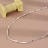 Cadena de Bambú Estilo Chino Cuidadosamente Seleccionada Cadena para Clavícula de Lujo Accesible Collar Francés para Mujer Ins Simple Elegante Accesorios de Cadena Desnuda