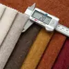 Tecido de chenille espesso de alta qualidade com textura fina em rolo tecido para sofá de cor sólida de alta qualidade capa de sofá tecido para almofada de assento