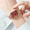 Reloj de Moda Cuadrado para Mujer Goldie, Vintage, Banda de Acero, Esfera Pequeña, Estilo Ins, Elegante, Resistente al Agua, Cuarzo
