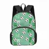 Mochila de Moda Estampada para Hombre Transfronteriza Estampado de Fútbol Mochila Ligera para Estudiantes Niños Casual Gran Capacidad Bolsa Escolar