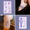 Serie de Animales de Dibujos Animados con Brillo Transfronteriza, Pegatinas de Tatuaje con Brillo, Pegatinas Esenciales Impermeables y de Larga Duración para Actuaciones Infantiles, Viajes y Baile