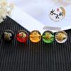 Pulsera de ágata grado 7A con cuentas redondas de los cinco dioses de la riqueza, mantras de seis caracteres, cuentas sueltas, Taisu, accesorios para joyería DIY, venta al por mayor
