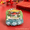 Ímãs de Geladeira Personalizados para Viagem à China Jinan Qingdao Zhanqiao Praça 4 de Maio Souvenirs da Cidade Tendência Nacional Ímãs de Metal