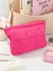 Bolso de Mano Acolchado con Forma de Corazón Bolsa Interior Gran Capacidad Bolsa de Maquillaje Bolsa para Guardar Labiales Bolso de Mano para Mujer Bolsa de Belleza Bolsa Interior