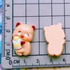 Brinquedo de Comida Animal Cartoon Brilhante Batata Frita Hambúrguer Pizza Capivara Grampo de Cabelo Elástico de Cabelo Pegador Acessórios de Resina DIY