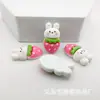 Dibujo Animado Conejo Lindo Comida Tostada diy Pegamento de Crema Funda para Teléfono Pasador Joyería Principal Accesorios de Resina Material