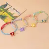 Pulsera de Cuerda de Cinco Colores Mariposa Sinfonía de Colores Pulsera Tejida a Mano para Adultos, Niños y Bebés, Cuerda Roja con Significado Festivo Mayoreo
