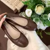 Zapatos Planos de Estilo Dulce Francés Chuyuji con Lazo para Mujer, Zapatos de Abuela para Aumentar la Altura de Primavera y Otoño, Mocasines de Boca Baja