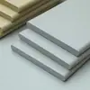 Cubierta de Mesa de Tablero Ignífugo con Borde de Aleación de Aluminio con Veta de Madera para Restaurantes de Snacks y Comida Rápida, Paneles de Mesa para Comedores Escolares