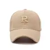 Gorra de béisbol de tela con diseño de piña para hombre, nueva gorra con letras bordadas, informal, para exteriores, combina con todo, para primavera y otoño.