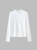 Camiseta de Manga Larga Base Oreja de Nube QD070 Ropa Interior Femenina De Rong Lugar de Trabajo Femenino Cuello Semi-alto Moda Otoño e Invierno