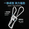 Estante de secado de calcetines de acero inoxidable con disco, gancho para ropa interior con múltiples clips, artefacto a prueba de viento para bebés, multifuncional para el hogar.