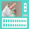 Puntas de Uñas Falsas Desmontables de Color Sólido Cortas Personalizadas Portátiles Parches de Uñas Falsas Terminados al por Mayor Ultra Delgadas