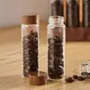 Expositores de Tubos Dispensadores de Madera de Nogal Africano Transfronteriza para Compra Corporativa de Té y Café, Expositores Dispensadores de Escritorio