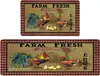 Venta caliente transfronteriza TEMU Alfombrilla de suelo de cocina de gallo larga absorbente antideslizante felpudo para entrada del hogar entrega de una sola pieza