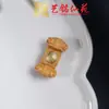 Scroll Tallado de Palosanto con Cinco Accesorios de Sutra Incrustados con Ruyi, Accesorios para Pulsera Wenwan Yiming Xianyuan