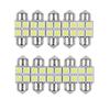 Luz de techo LED de doble punta para coche, 5050, 4 SMD, 31 mm, luz de lectura, luz de maletero, luz de compartimento