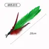 Nuevos Juguetes para Gatos: Pez Volador, Oruga, Pluma, Caña Teaser de Mariposa, Cabezal de Repuesto para Caña de Pescar