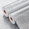 Pegatina impermeable autoadhesiva de acero inoxidable color plata cepillado para refrigerador, puerta de ascensor, renovación de gabinetes, película metálica, a prueba de aceite y óxido