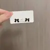 Pendientes Negros de Lazo Estilo Coreano Simple con Goteo de Aceite Moda Diseño de Nicho Sentido Exquisito Versátiles Accesorios Explosivos para Orejas para Mujeres