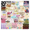 28 2026 Pegatinas Decorativas de Año Nuevo, Mini Pareados, Pegatinas Selladas en Rollo, Mensajes de Bendición, Objetos Pequeños y Otras Pegatinas Decorativas