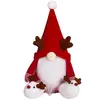 Boneca Fofa Sem Rosto de Rena Sentada Decoração de Natal Transfronteiriça Enfeite de Natal Rudolph