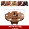 Nueva mesa de comedor de madera maciza estilo chino mesa redonda plato giratorio mesa de comedor hogar redonda 1.8 m 10 personas tronco mesa de comedor de hotel