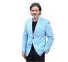 Blazer masculino formal de negócios, tamanho grande, com abotoamento simples, para comércio exterior transfronteiriço.