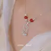 Novo colar com pingente de sorte e paz estilo chinês para mulheres, com o caractere "Fu" no pingente, um presente para uma melhor amiga, namorada ou mãe, item de nicho estilo chinês