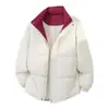 Chaqueta de Algodón Nueva de Invierno con Cuello Alto Marca de Moda Gruesa Cálida Casual Chaqueta de Pan Ropa de Abrigo de Algodón para Hombre Pareja