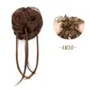 Peluca, accesorio para el cabello estilo europeo y americano, largo y voluminoso, postizo para mujer de aspecto natural, peinado de moño, moderno y versátil, nuevo en stock