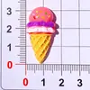 Nuevos Conos de Helado de Caramelo de Comida de Simulación de Resina Decoración DIY para Funda de Teléfono Pasador para el Cabello Accesorios para el Cabello Venta al por Mayor