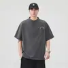 Camiseta de manga corta refrescante para hombre, nuevo estilo de verano, cuello redondo, corte holgado, algodón, top casual versátil de media manga
