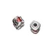 999 Plata Pura 3D Plata Dura Pegamento Corazón Cubo Cuentas 8mm Cuentas Espaciadoras Pulsera Cuentas Sueltas DIY Hecho a Mano Accesorios de Cuerda T0653