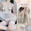 Lencería Sexy, Pijamas, Entrepierna Transparente Descubierta, Provocativa, Camisón Sin Quitar, Senos Pequeños, Traje de Pasión, Lencería Sexy y para Coquetear